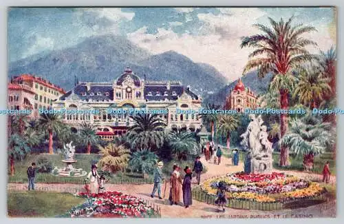 R751916 Nice Les Jardins Public et le Casino Raphael Tuck and Sons