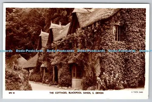 R751934 S Devon Blackpool Sands The Cottages Raphael Tuck and Sons Ltd RP