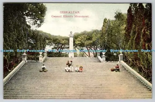 R751950 Gibraltar General Eliott Monument V B Cumbo