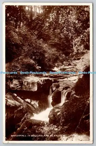 R750756 I o M Waterfall in Ballaglass Glen Manx Electric Railway 1946