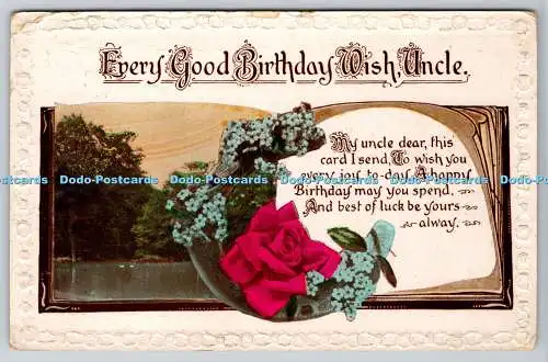 R752028 Every Good Birthday Wish Onkel Rosen This is Real Hans Coloured Card 193