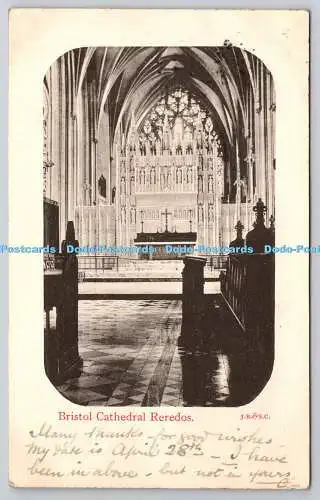 R750807 Bristol Cathedral Reredos J B und S C 1904