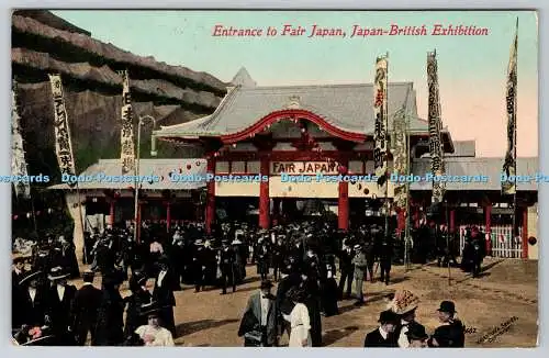 R752055 Japan British Exhibition Entrance to Fair Japan Valentine 1910