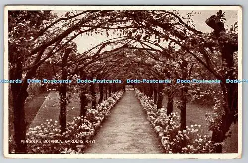 R752058 Rhyl Botanical Gardens Pergolen 1942