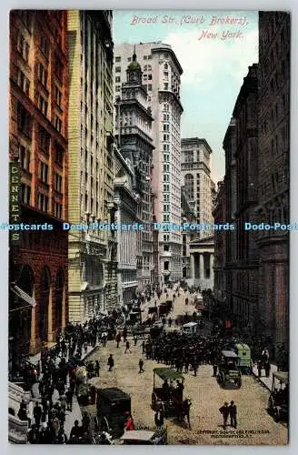 R750819 New York Broad St Curb Brokers Geo P Hall and Son 1904