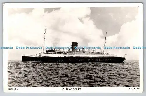 R752096 S S Ben My Chree Tuck RP PM Douglas Isle of Man 1959