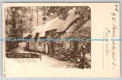 R752142 Cottage at Buckland Valley of the Dart Tuck Rural England No 1191 1903