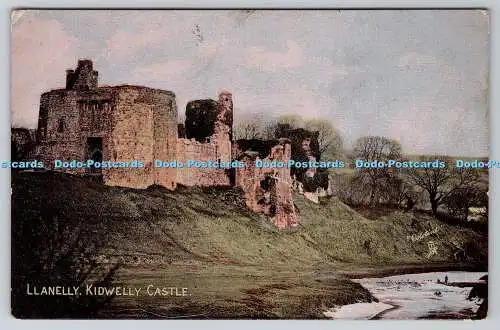 R752166 Llanelly Kidwelly Castle Tuck Colotint 4706 1905