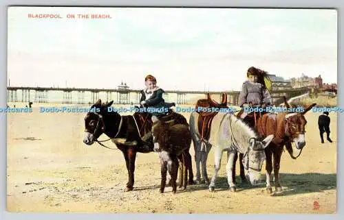 R752173 Blackpool On The Beach Tuck View Serie 4759