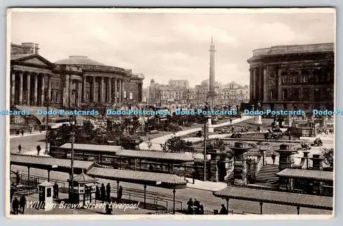 R752294 Liverpool William Brown Street Tuck Fotogravur Postkarte Nr. 5002