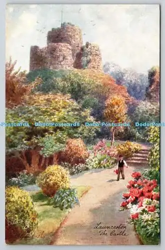 R751146 Launceston The Castle Raphael Tuck and Sons Oilette Postkarte 7073 H B Wi