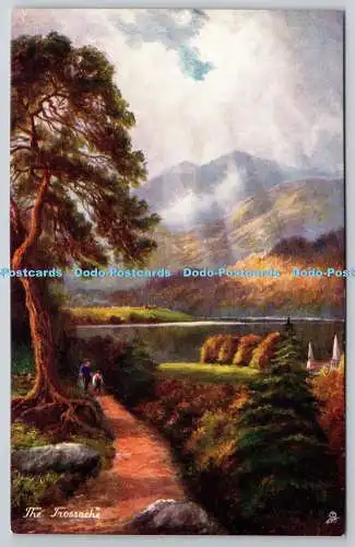 R751162 Die Trossachs Raphael Tuck und Söhne Oilette Postkarte 7108
