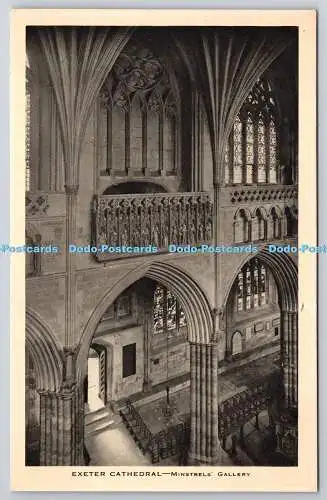 R751214 Exeter Cathedral Minstrels Gallery Raphael Tuck and Sons