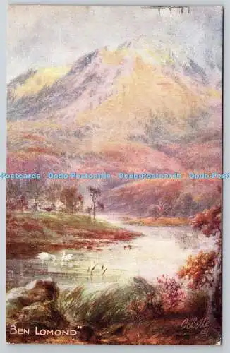 R751217 Ben Lomond Scottish Lochs Raphael Tuck and Sons Oilette No 3151 1922