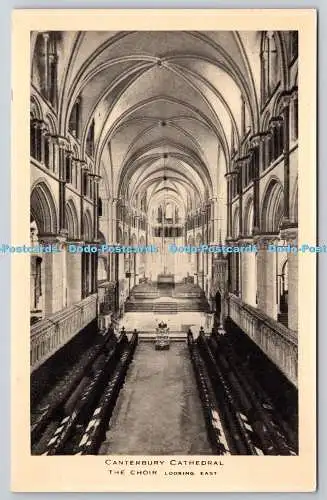 R751281 Canterbury Cathedral The Choir Looking East Raphael Tuck and Sons Serie