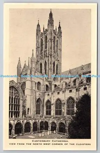 R751283 Blick auf die Kathedrale von Canterbury von der nordwestlichen Ecke des Kreuzgangs Ra