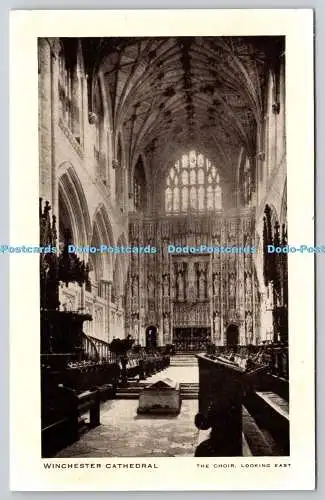 R751284 Winchester Cathedral The Choir Looking East Raphael Tuck and Sons Ltd