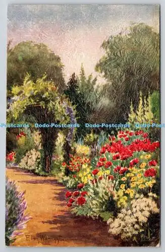 R751301 Die Zeit der Blumen Raphael Tuck und Söhne Oilette Kenner Postkarte N