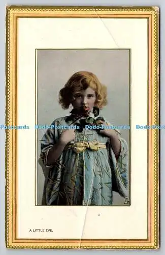 R751306 A Little Eve Raphael Tuck and Sons Framed Gem Glosso Series 5777