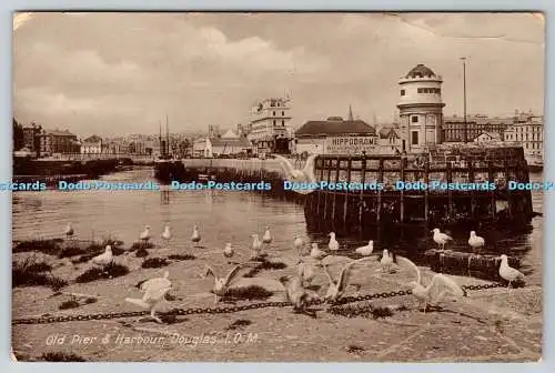 R752559 I O M Douglas Old Pier and Harbour Tuck Photographic Glosso Series II No