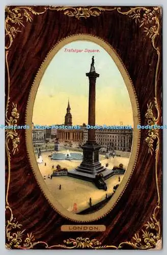 R751322 London Trafalgar Square Raphael Tuck and Sons gerahmte Gemme Glosso Postkarte