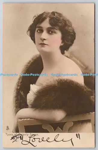 R751339 Frauenportrait Raphael Tuck and Sons Serie 5032 Arten von Beauty Serie