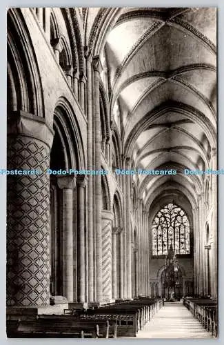 R751352 Durham Kathedrale Das Kirchenschiff nach Westen Raphael Tuck and Sons Ltd RP