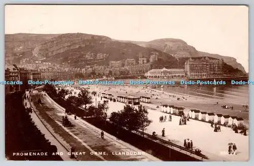 R752606 Llandudno Promenade and Great Orme G R Thompson The Post Card King 1911