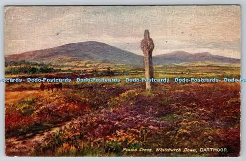 R752620 Dartmoor Pixies Cross Whitchurch Down Picturesque Devon Tuck Oilette Ser