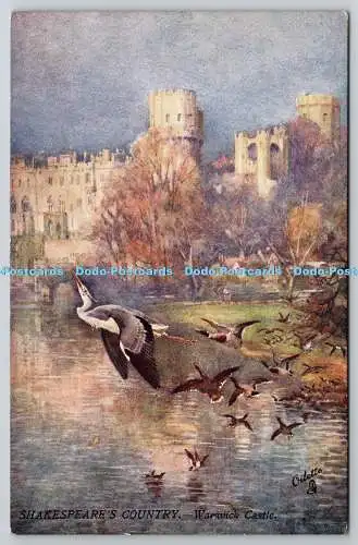R752671 Shakespeare Country Warwick Castle Tuck Oilette Serie VI 7731 Fred Whit