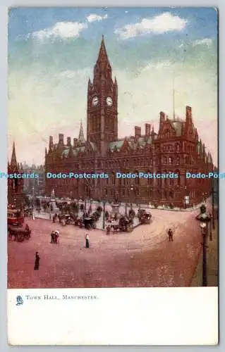 R751465 Manchester Town Hall Raphael Tuck and Sons Oilette Postkarte 1453 1904