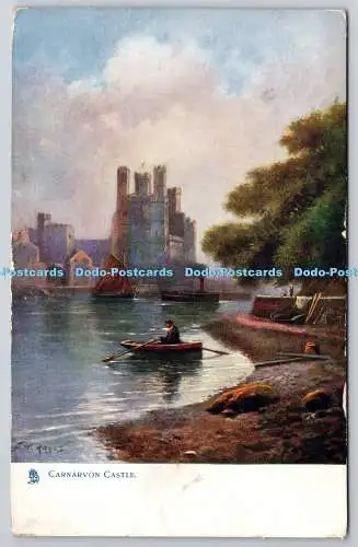 R751466 Carnarvon Castle North Wales Raphael Tuck and Sons Oilette Postkarte 1444