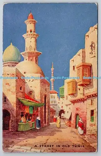 R752841 A Street in Old Tunis Tuck Oilfacsim Charms of the East No 3613 James Gr