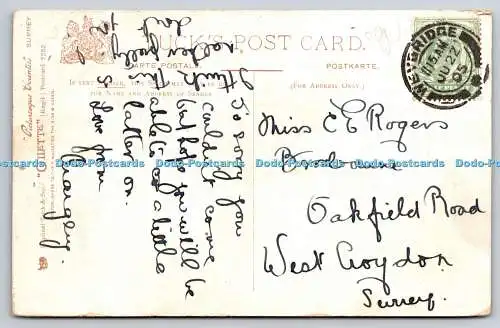 R751639 Surrey bei Shirley Raphael Tuck and Sons Oilette Postkarte 7252 1905