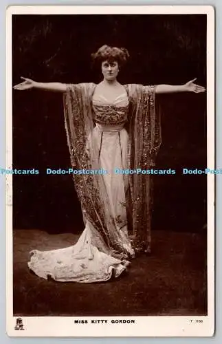 R752889 Miss Kitty Gordon Tuck Celebrities Of The Stage RP 1908