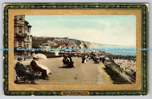 R751661 Bournemouth Blick vom Approach Westcliff Raphael Tuck and Sons gerahmtes Ge