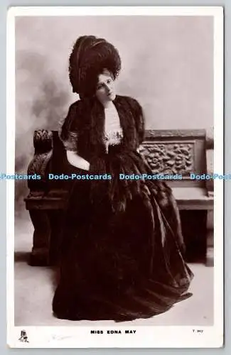 R752906 Miss Edna May Celebrities of the Stage Tuck RP PM Upper Holloway 1907