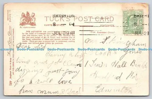 R751681 Brighton Das Aquarium Raphael Tuck and Sons gerahmte Edelstein Glosso Postkarte 7