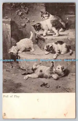 R752938 Full of Play Tuck Art Series 6045 PM London 1909