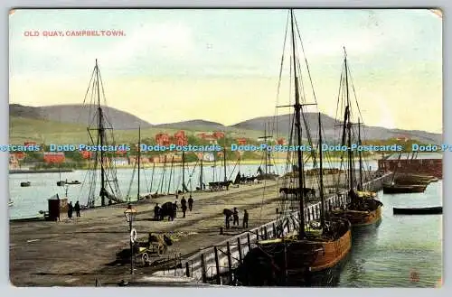 R751715 Campbeltown Old Quay Raphael Tuck and Sons View 4776