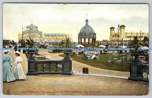 R751716 Great Yarmouth Wellington Pier Gardens and Pavilion Raphael Tuck and Son