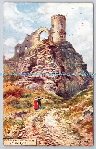 R752973 Malerische Staffordshire Mow Cop Tuck Oilette Serie I 7739 Jotter