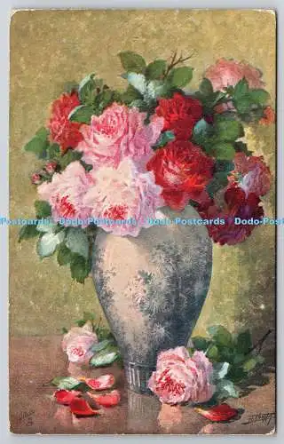 R752975 Blumen in Vasen Steck Oilette Nr 3572 H Cheppy 1936