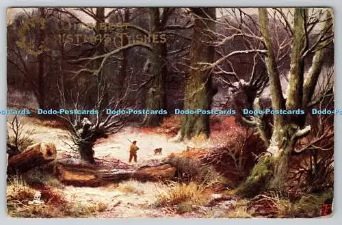 R751732 Winterwald Jagd Raphael Tuck und Söhne Oilette Postkarte C 275 E Lon