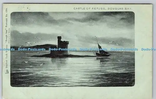 R751736 Douglas Bay Castle of Refuge Raphael Tuck and Sons Rough Sea No 1374 190