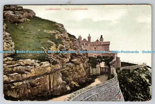 R751738 Llandudno The Lighthouse Raphael Tuck and Sons View Series 4780