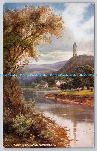 R752992 Stirling River Forth and Wallace Monument Tuck Oilette No 6157