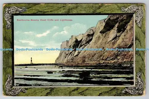 R751764 Eastbourne Beachy Head Cliffs and Lighthouse Raphael Tuck and Sons Frame