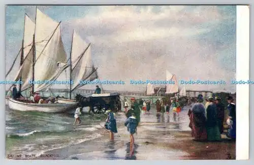 R751773 Blackpool Segelboote Raphael Tuck and Sons Oilette Postkarte 1469