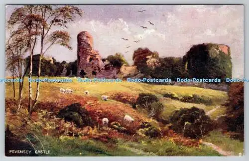 R751777 Eastbourne Pevensey Castle Raphael Tuck and Sons Oilette Postkarte 1481